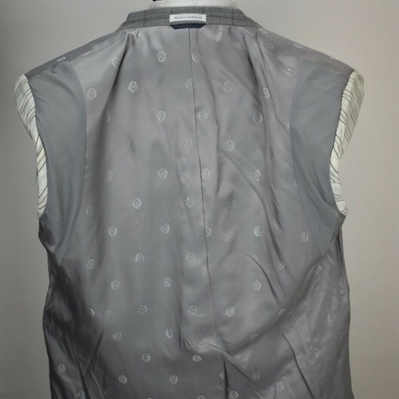 $750 NWT 48R Lauren Ralph Lauren Gray 3 PIECE SUIT - Picture 8 of 11